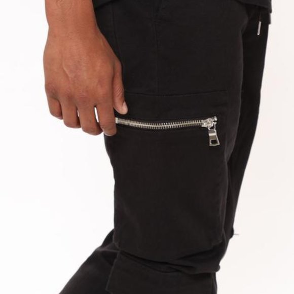 Franco Cargo Pants - Black Mens size M - Picture 1 of 11